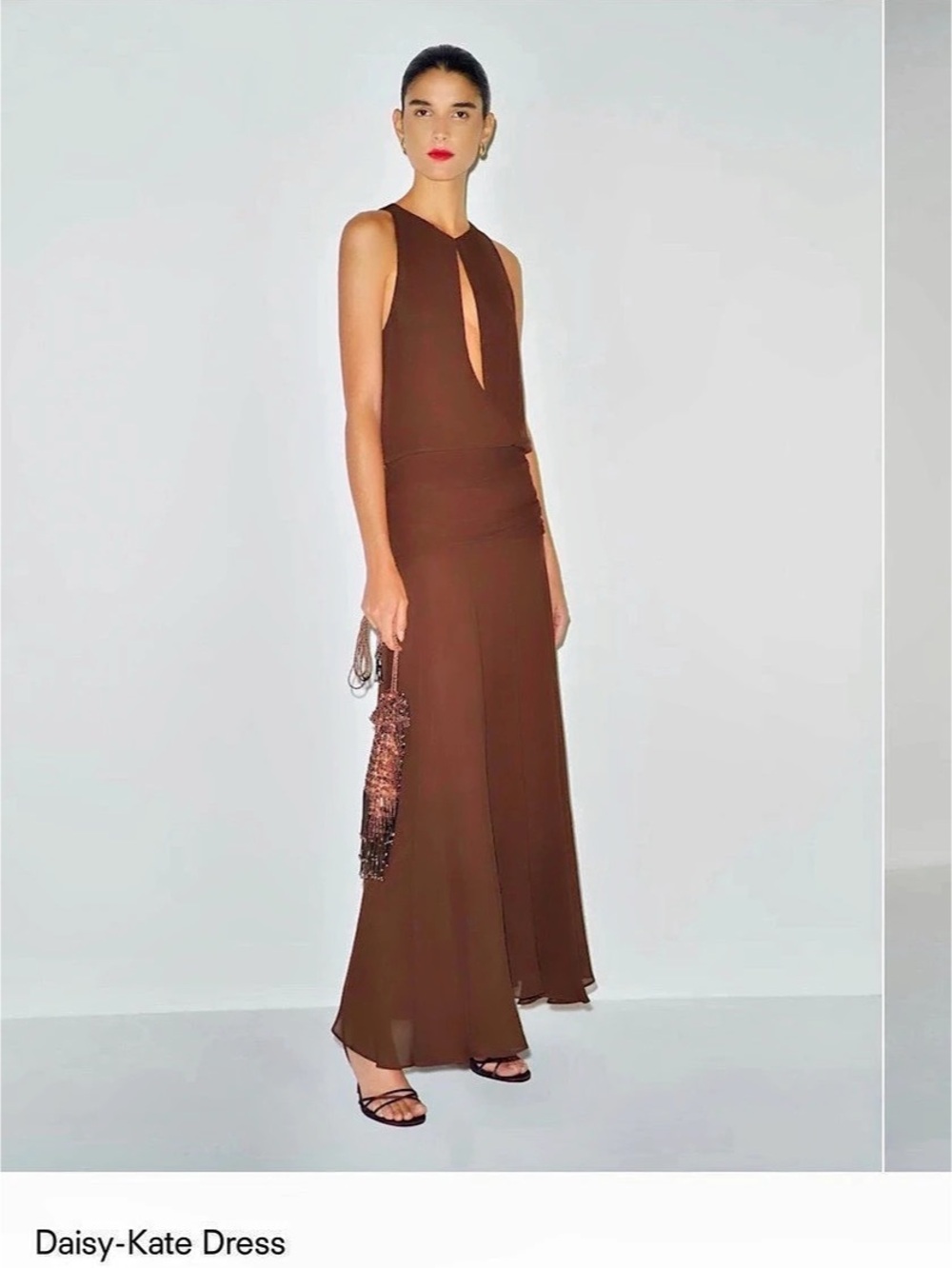 Reformation Daisy-Kate Dress Maxi Dress in Brown